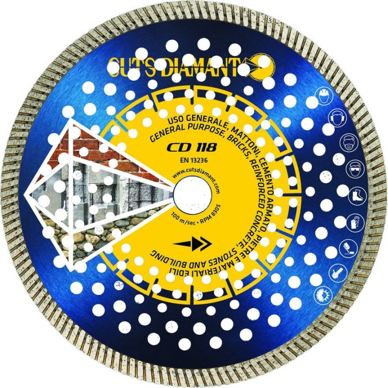 DISCO DIAMANTATO CD118 Cuts Diamant 1983 S.r.l. TekSystemShop