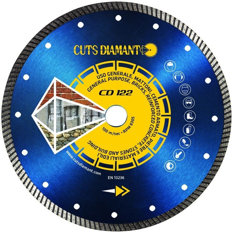 DISCO DIAMANTATO CD122 Cuts Diamant 1983 S.r.l. TekSystemShop