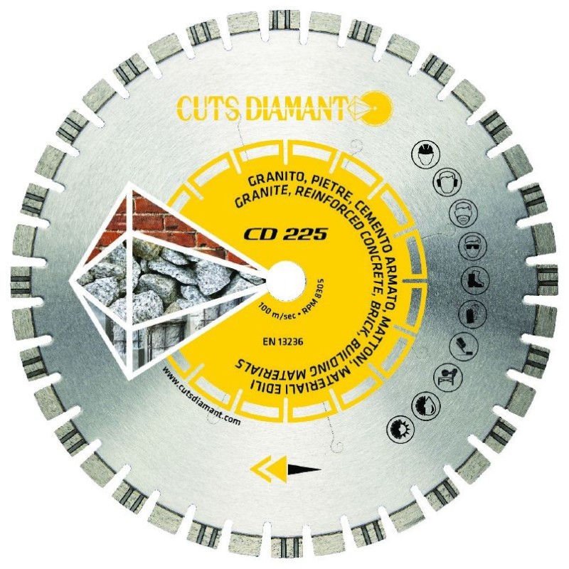 DISCO DIAMANTATO CD225 Silent Cuts Diamant 1983 S.r.l. TekSytemShop