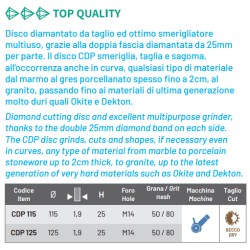 PLATORELLO DIAMANTATO CDP Cuts Diamant 1983 S.r.l. TekSytemShop